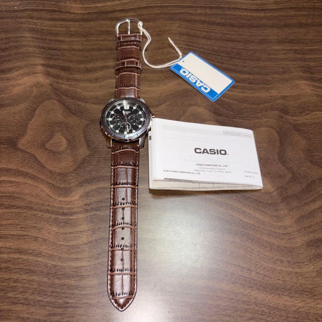 Casio Analog Leather Brown Watch