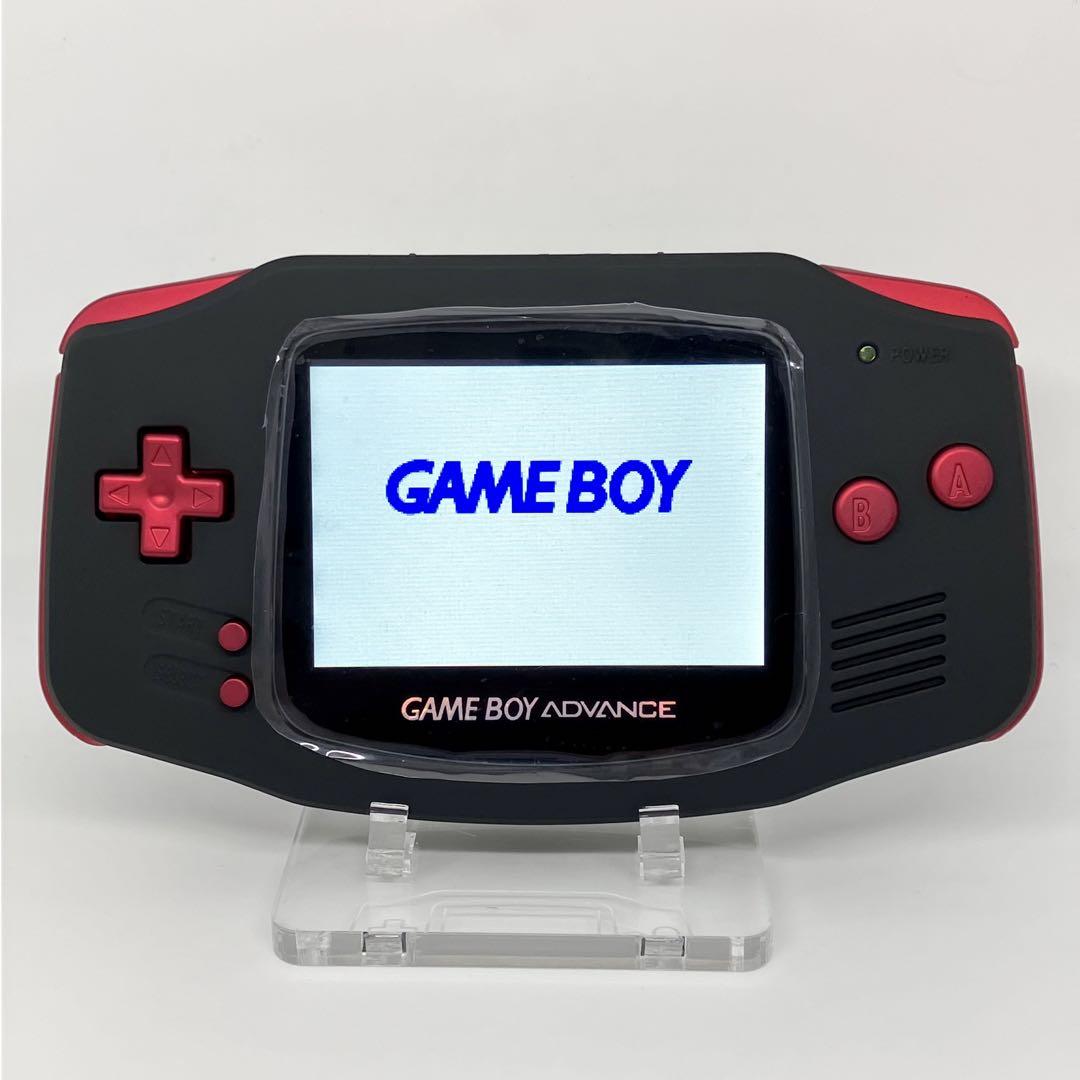 Game Boy Advance Console IPS LCD Matt Black × Scarlet Red