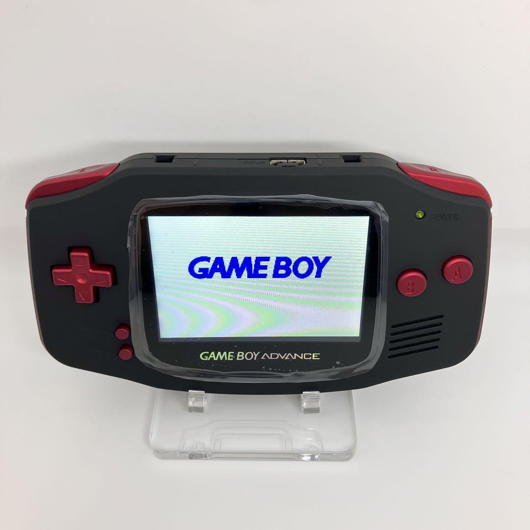 Game Boy Advance Console IPS LCD Matt Black × Scarlet Red