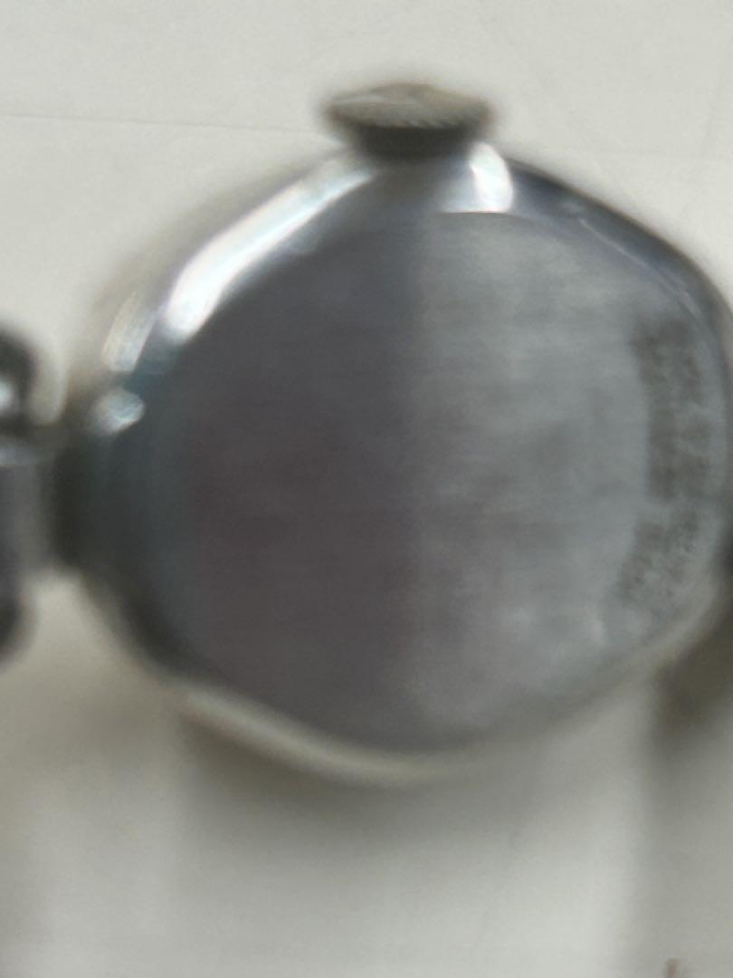 Silver Winding Watch Curved Design