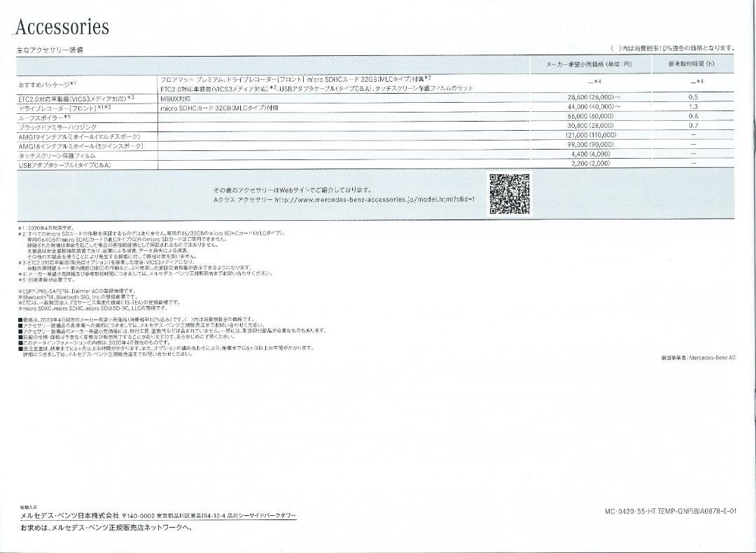 Mercedes-Benz A-Class Data Information