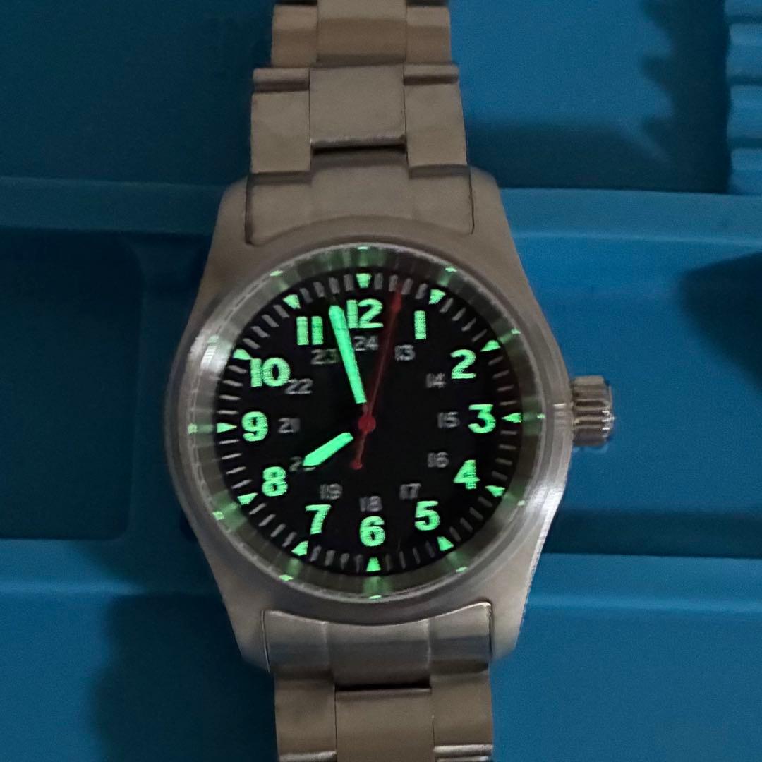 Miyota 82S0 Movement Pilot Watch with NATO Strap