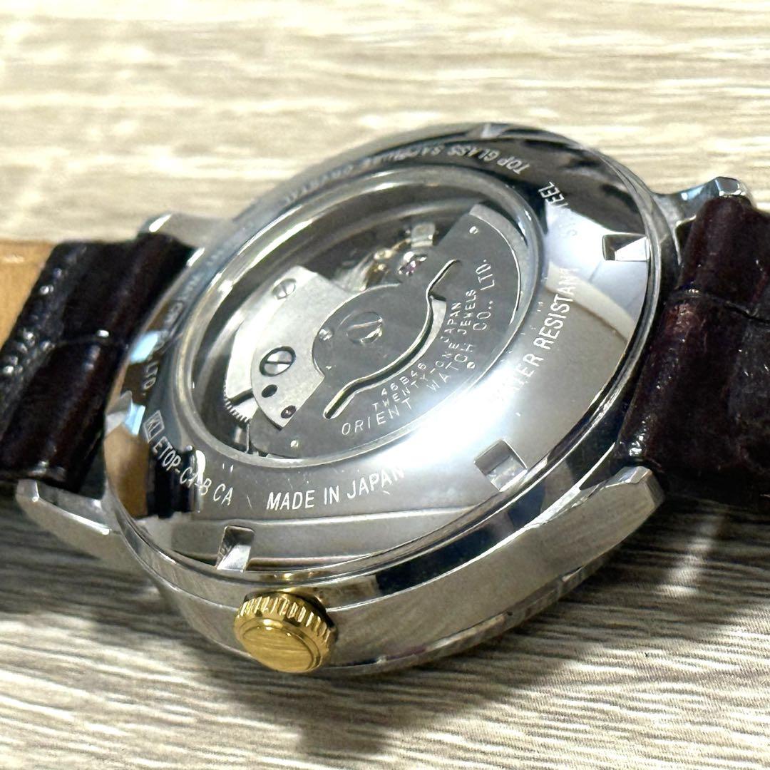 ORIENT Automatic Winding Watch Sun&Moon Day Date ET0P-C1 Used