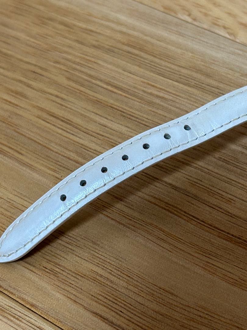 4 White Leather Watch