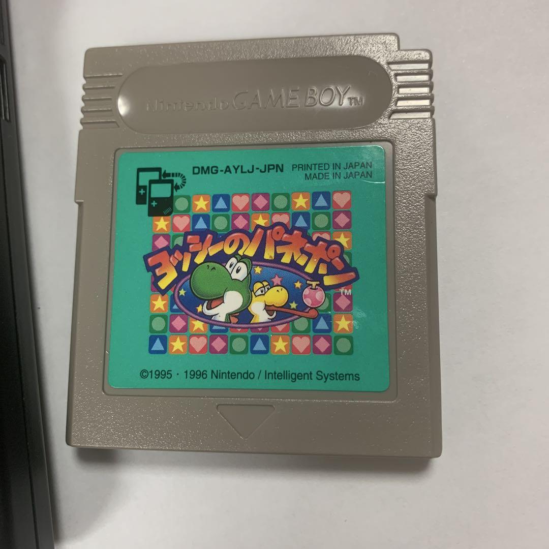 GAME BOY pocket Black Body Yoshi's Panepon Included