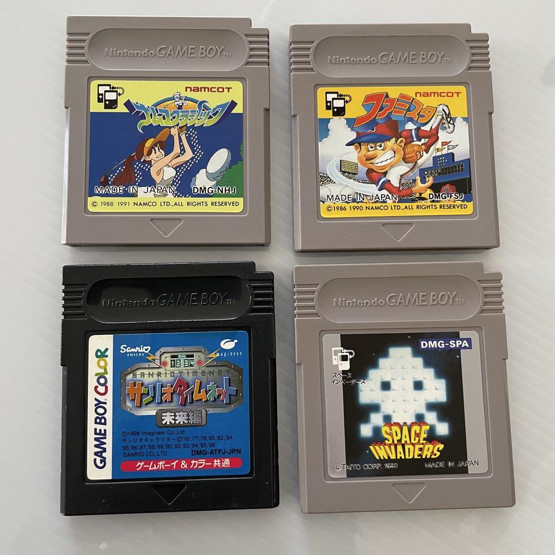 Genuine Rare Game Boy Clear Purple Case + 4 Games Set