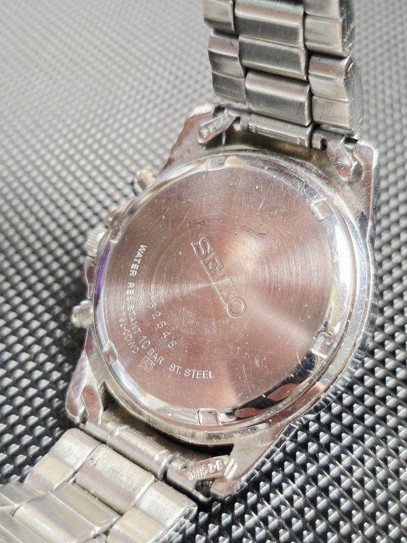 TM100 SEIKO Black Chronograph Watch