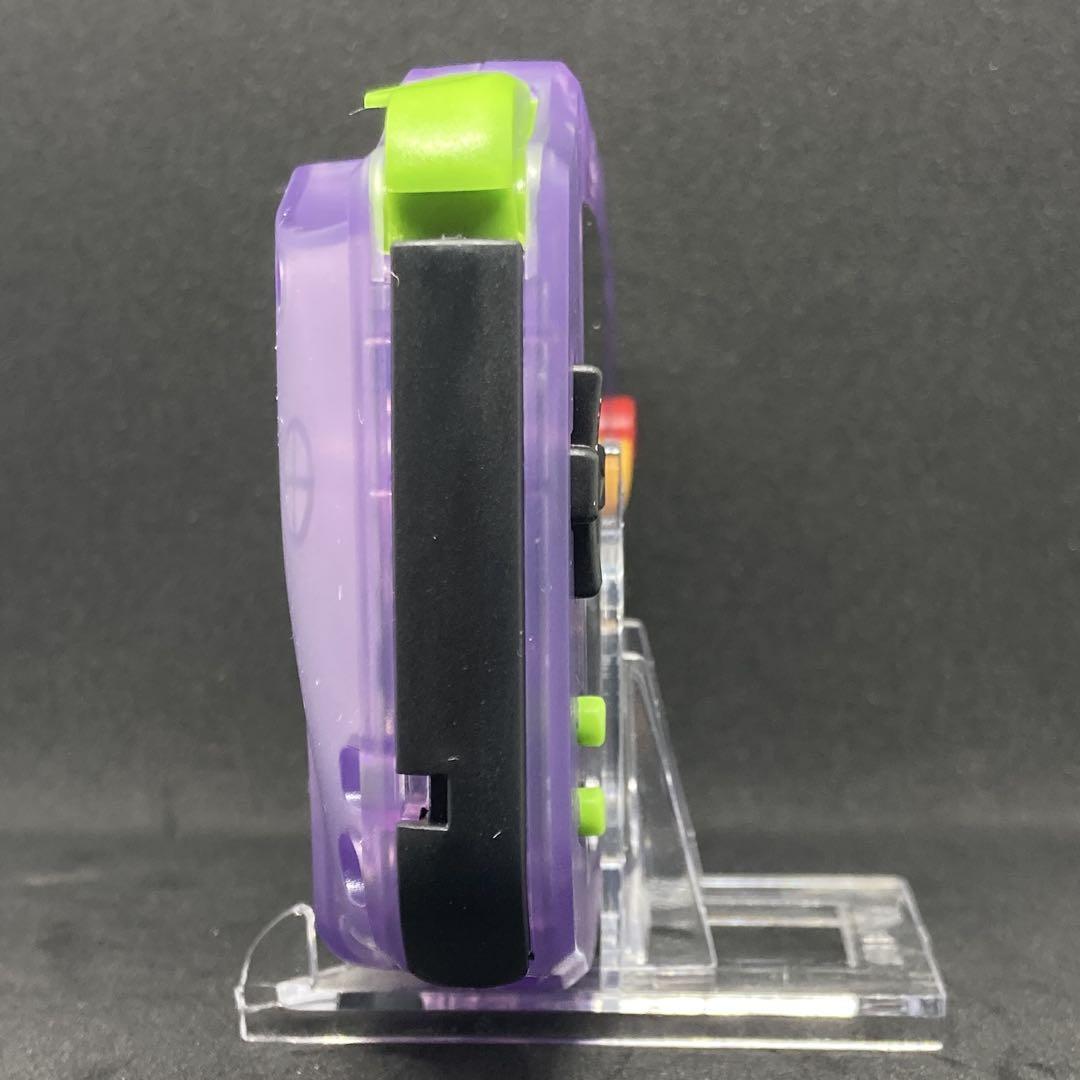 GBA IPS LCD: Clear Purple & AC Adapter & AAA Battery Type Battery