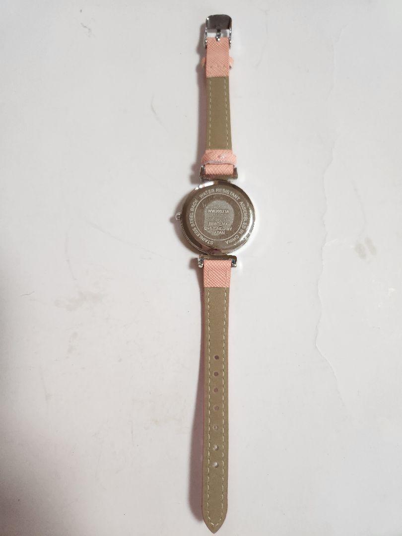 Pink Leather Winding Watch