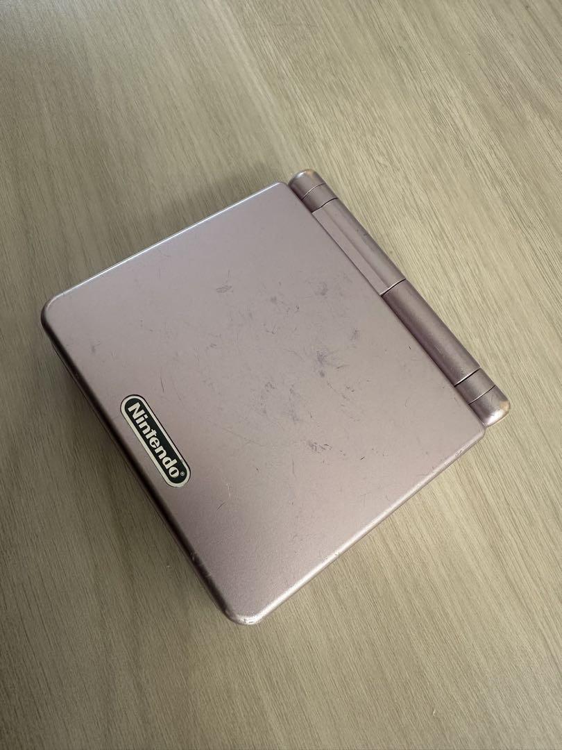 Game Boy Advance SP Pearl Pink Set with Charger and Bonus