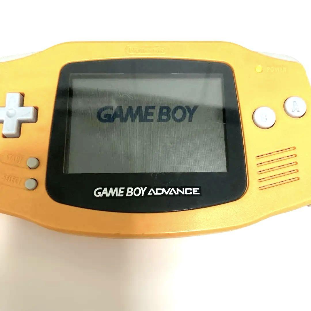 Game Boy Advance Orange Console and 3 Games