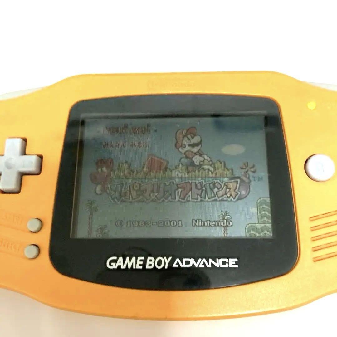 Game Boy Advance Orange Console and 3 Games