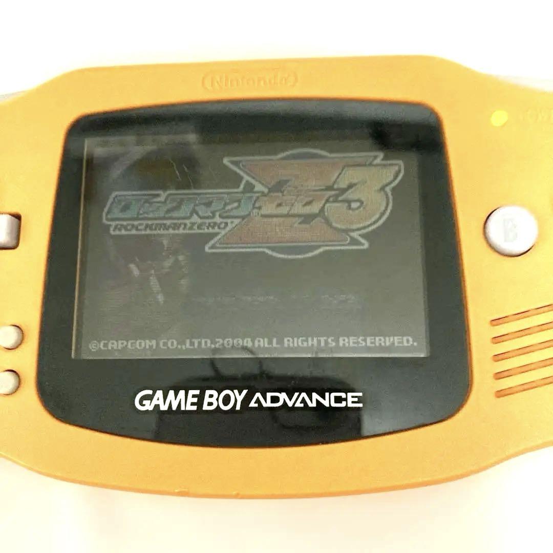 Game Boy Advance Orange Console and 3 Games
