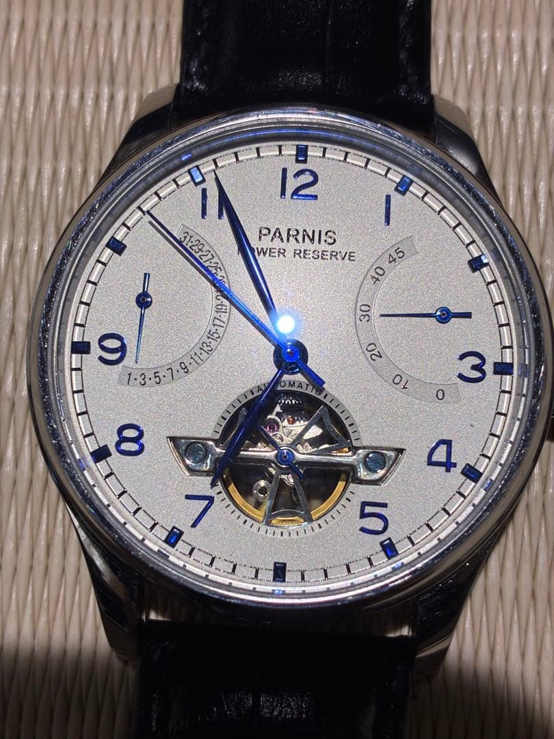 PARNIS Power Reserve Display, Retrograde Calendar