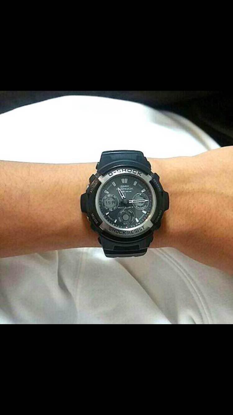 Black and Silver G-SHOCK Digital/Analog Watch