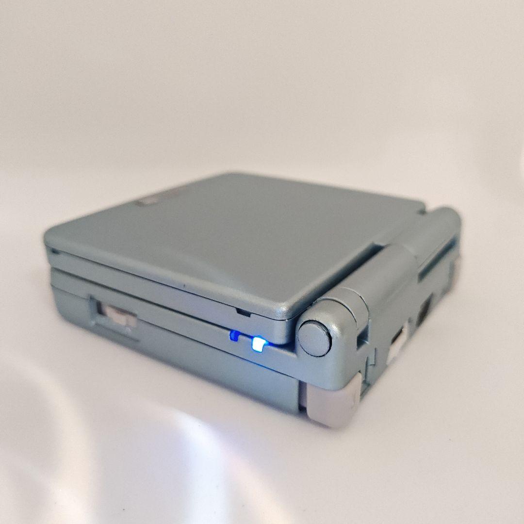 Game Boy Advance SP Pearl Blue IPS, New Shell Type C