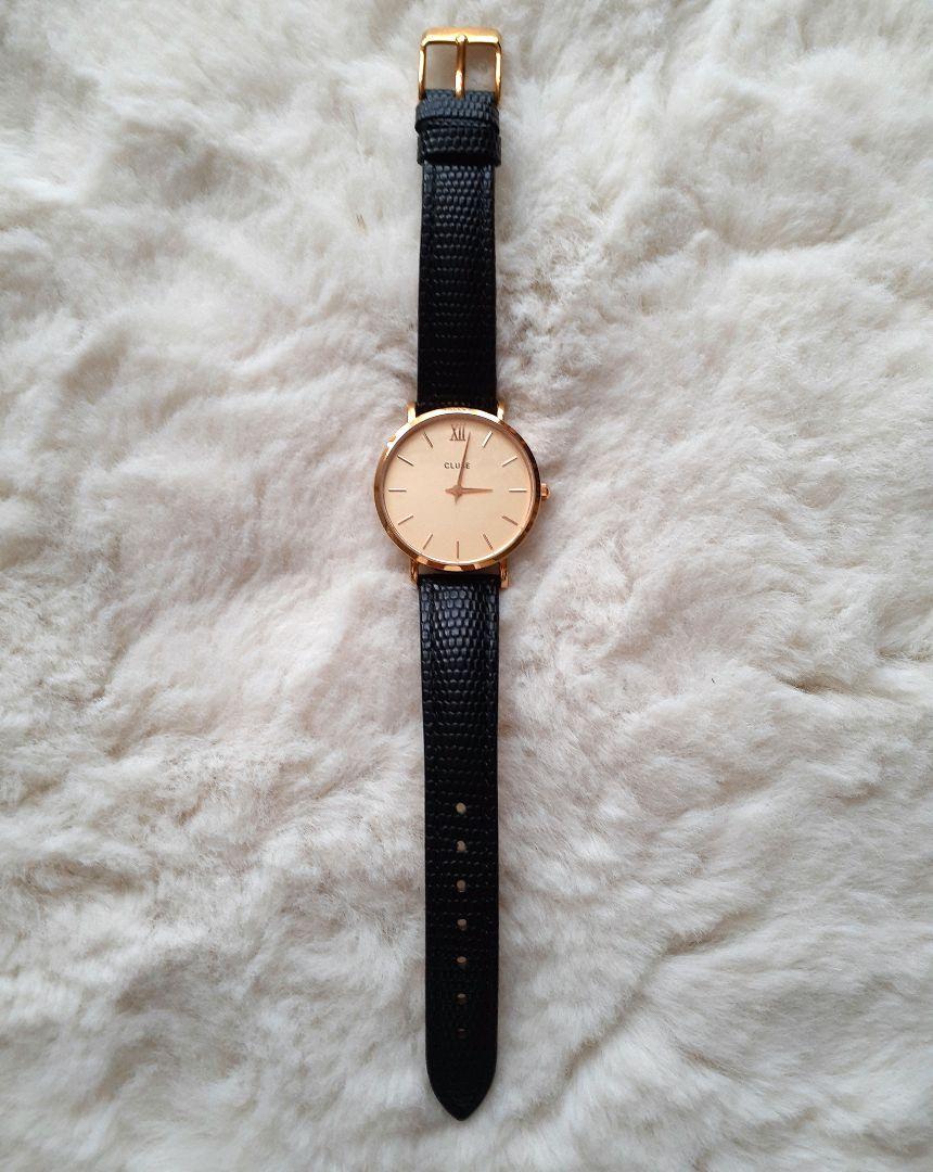 "High-quality" CLUSE Cluse Ladies Watch 33 Champagne Belt Black