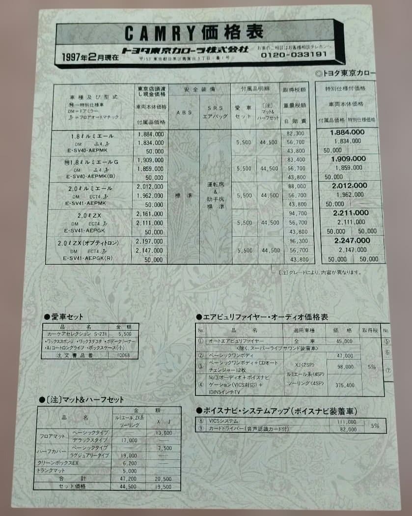 Toyota Camry Catalog