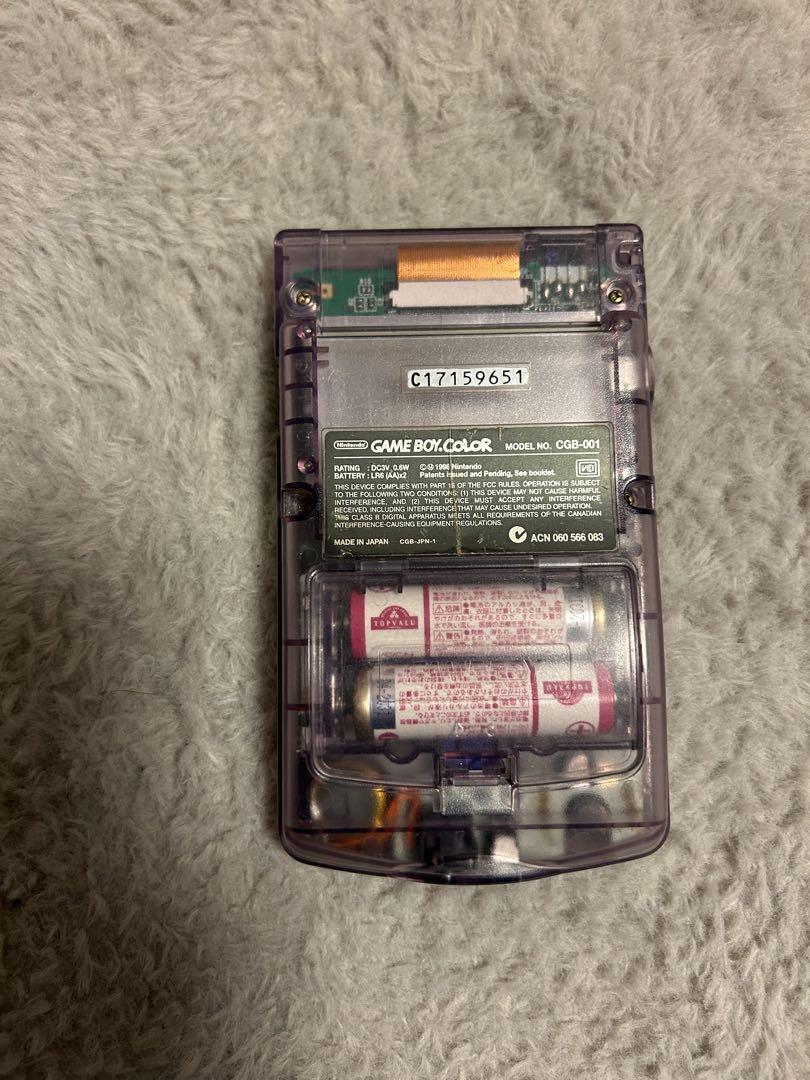 Nintendo Game Boy Color Clear Purple
