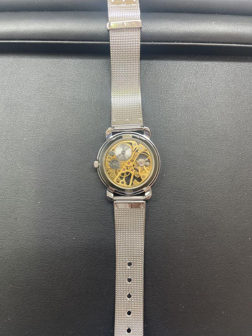 Mabiemaison MEC Round Antique Roman Skeleton Watch