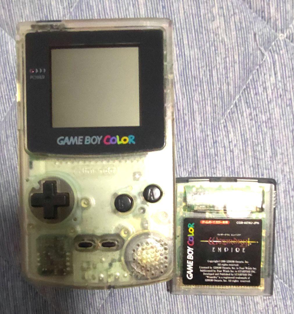 Game Boy Color Clear Wizardry Empire Set Used