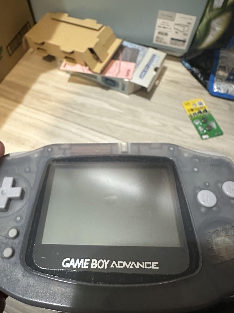 Game Boy Advance Console Milky Blue Set with Communication Cable