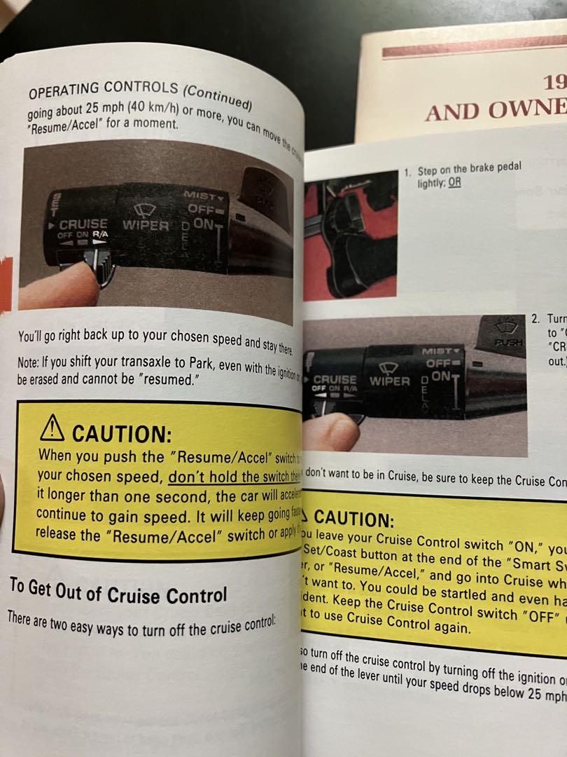 1991 Model Buick Park Avenue Owner's Manual