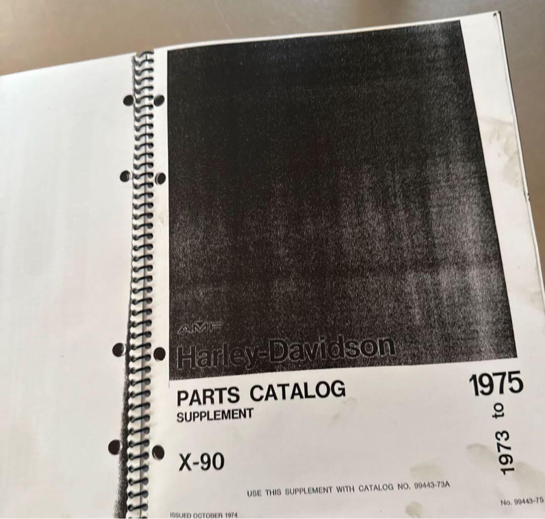Aermacchi Harley-Davidson X-90 Parts Catalog 1973
