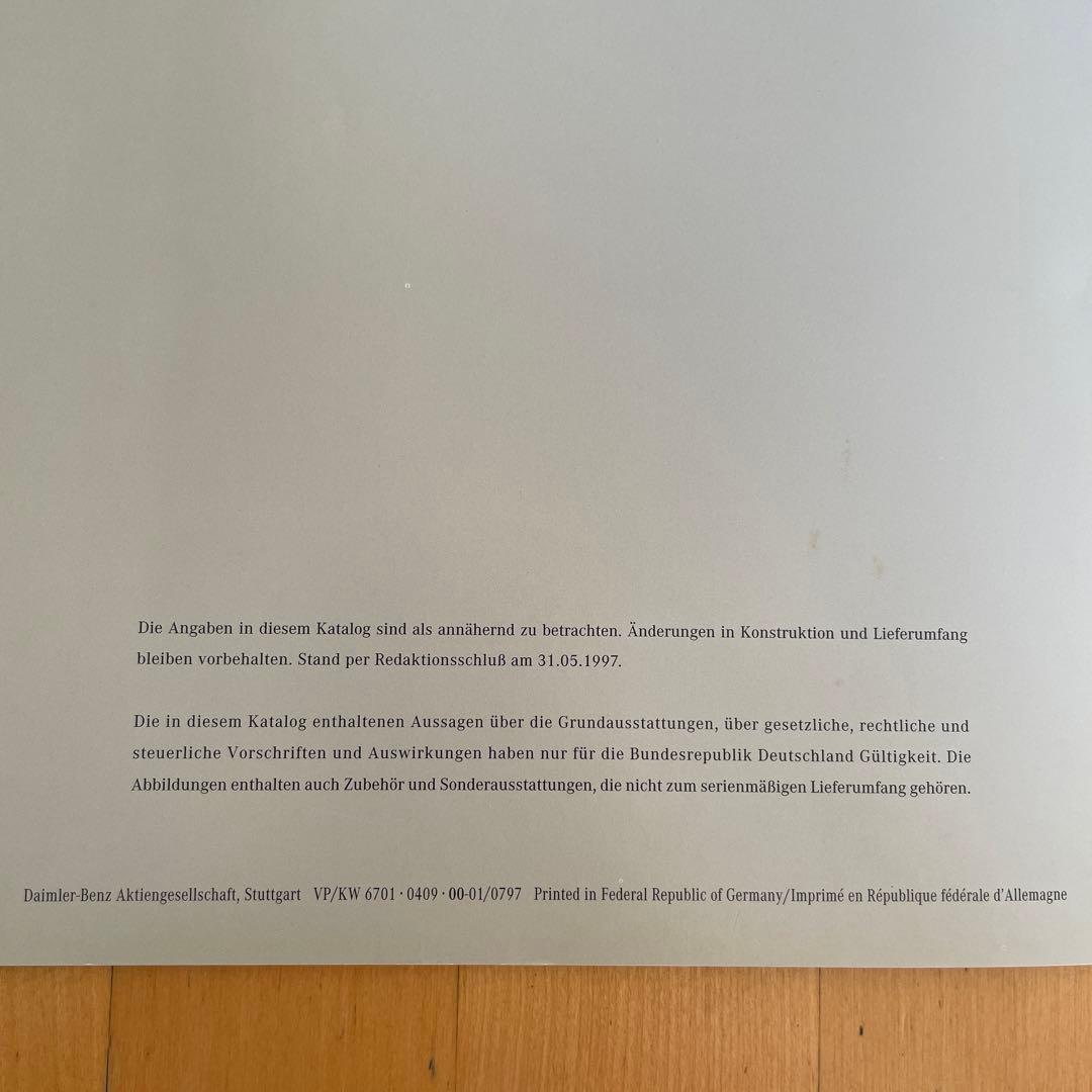 【Price Reduced】Old Car Catalog Mercedes-Benz (Benz) CLK