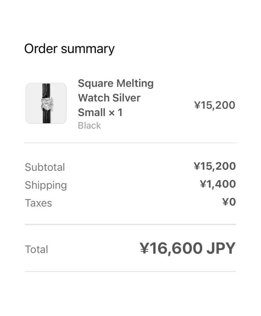 Laphont SQUARE MELTING WATCH SILVER