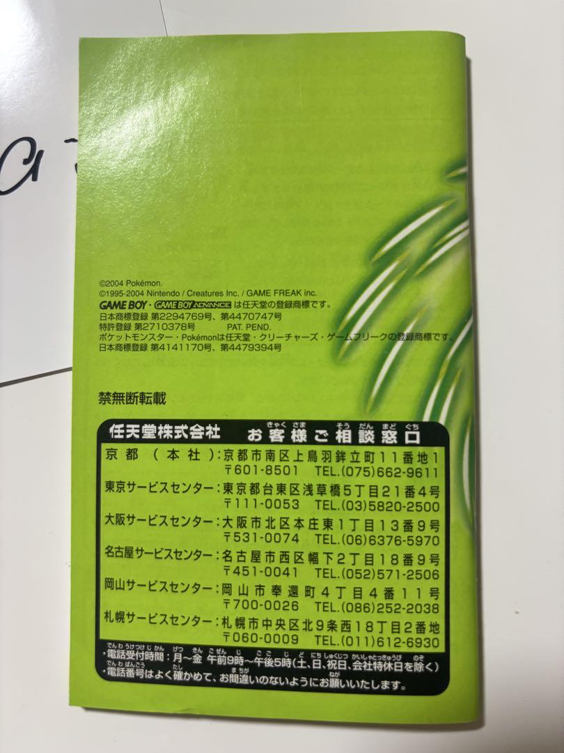 Pokémon Green Game Software Tested