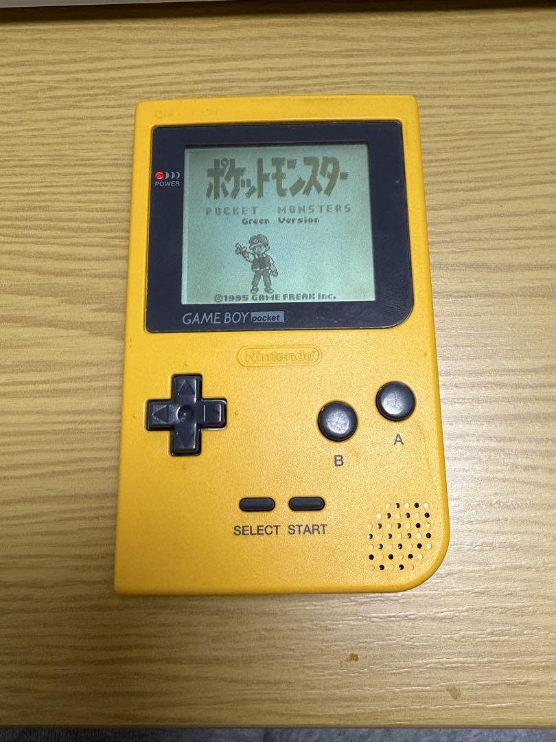 Game Boy Pocket Yellow + Pokémon Green