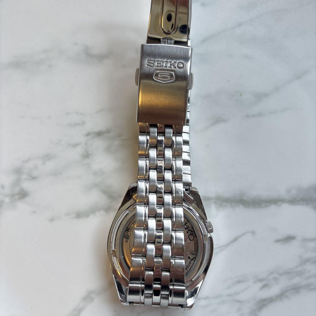 SEIKO Five 5 7S26C Automatic Winding Watch Silver