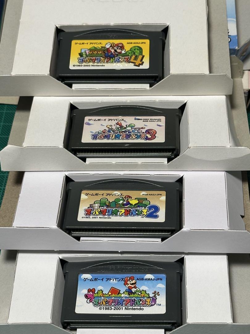 Rare Complete Set of GBA Super Mario Advance 1-4 with Case
