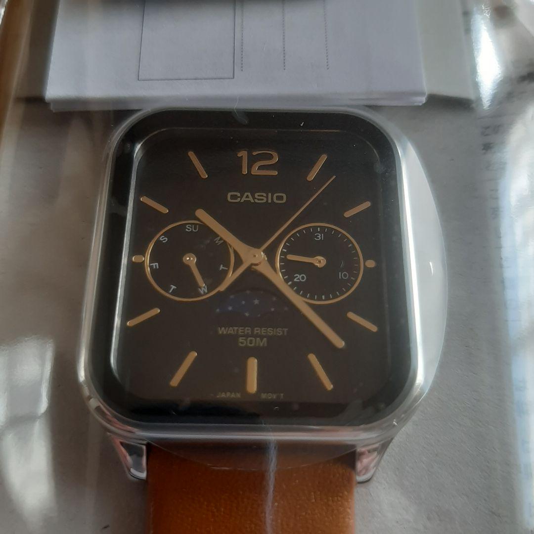 New MTP-M305L-1AV Moon Phase CASIO Watch