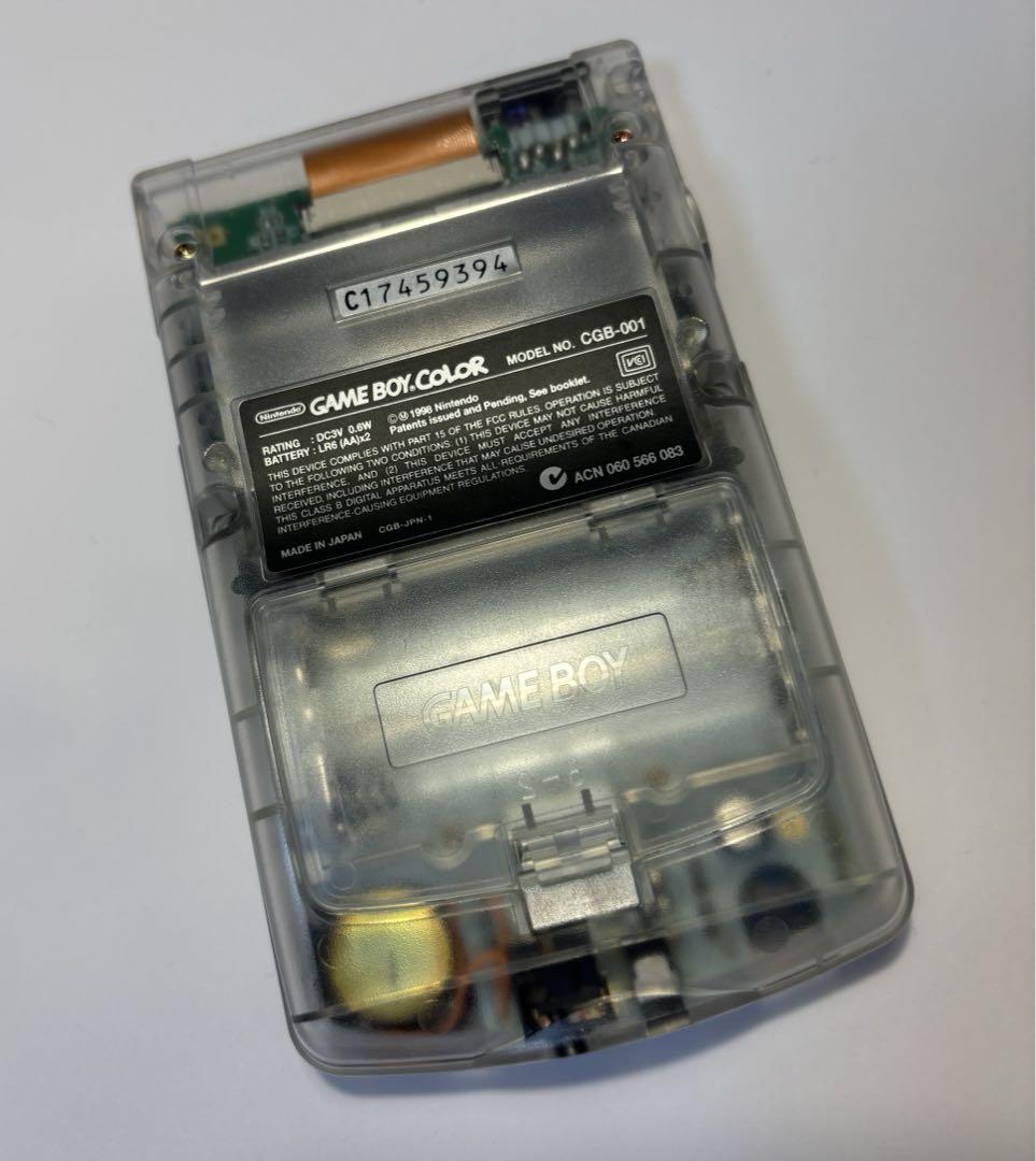 Popular Game Boy Color Set with Clear Body and 3 Games