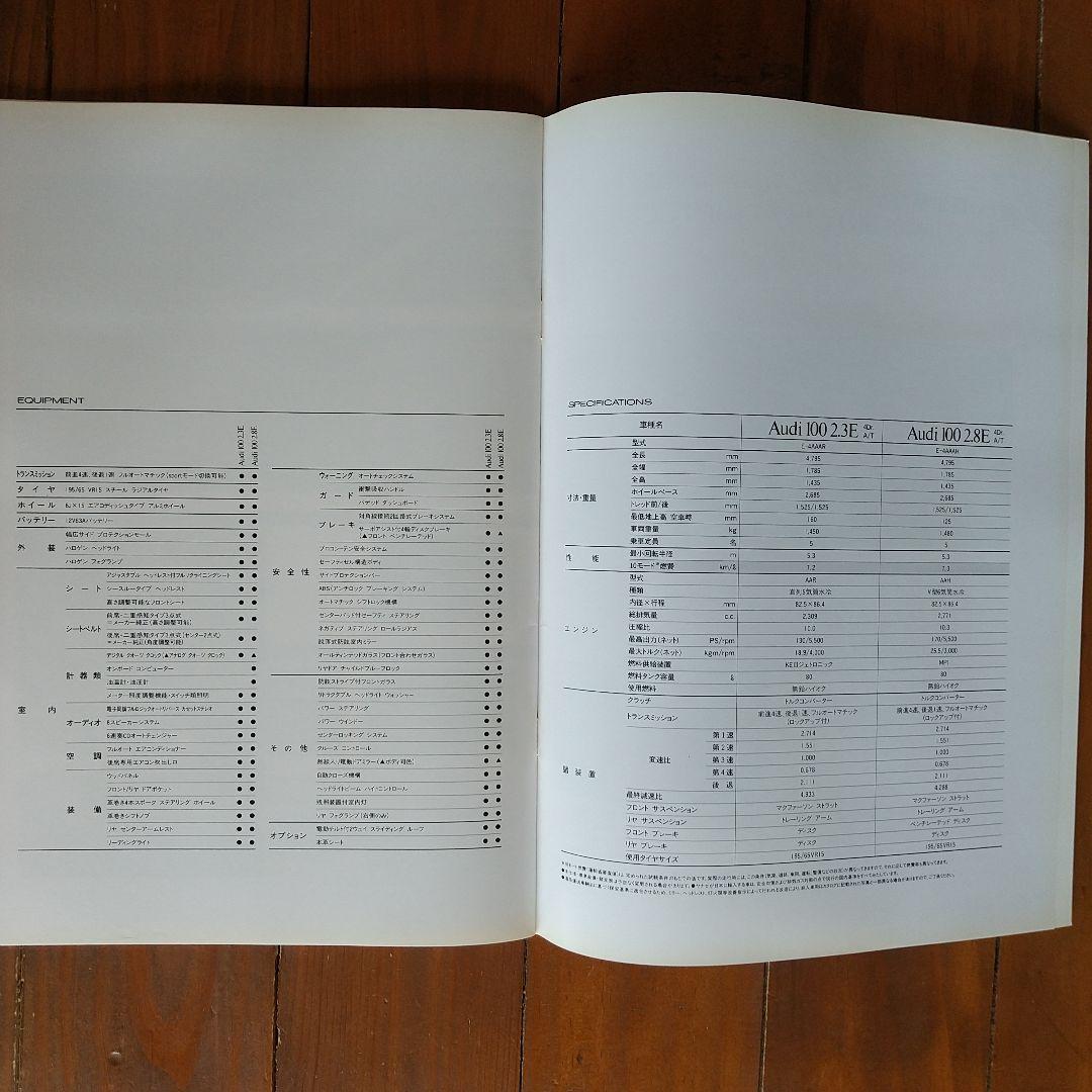 Audi 80 (1992, 16 pages), 100 (1991, 44 pages) Catalog Set