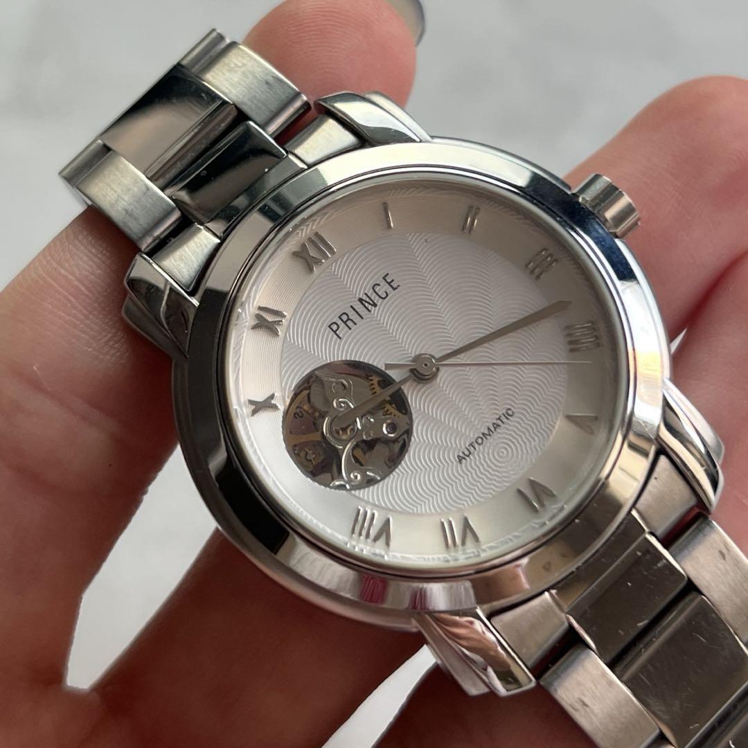 PRINCE Automatic Winding Watch Skeleton Case