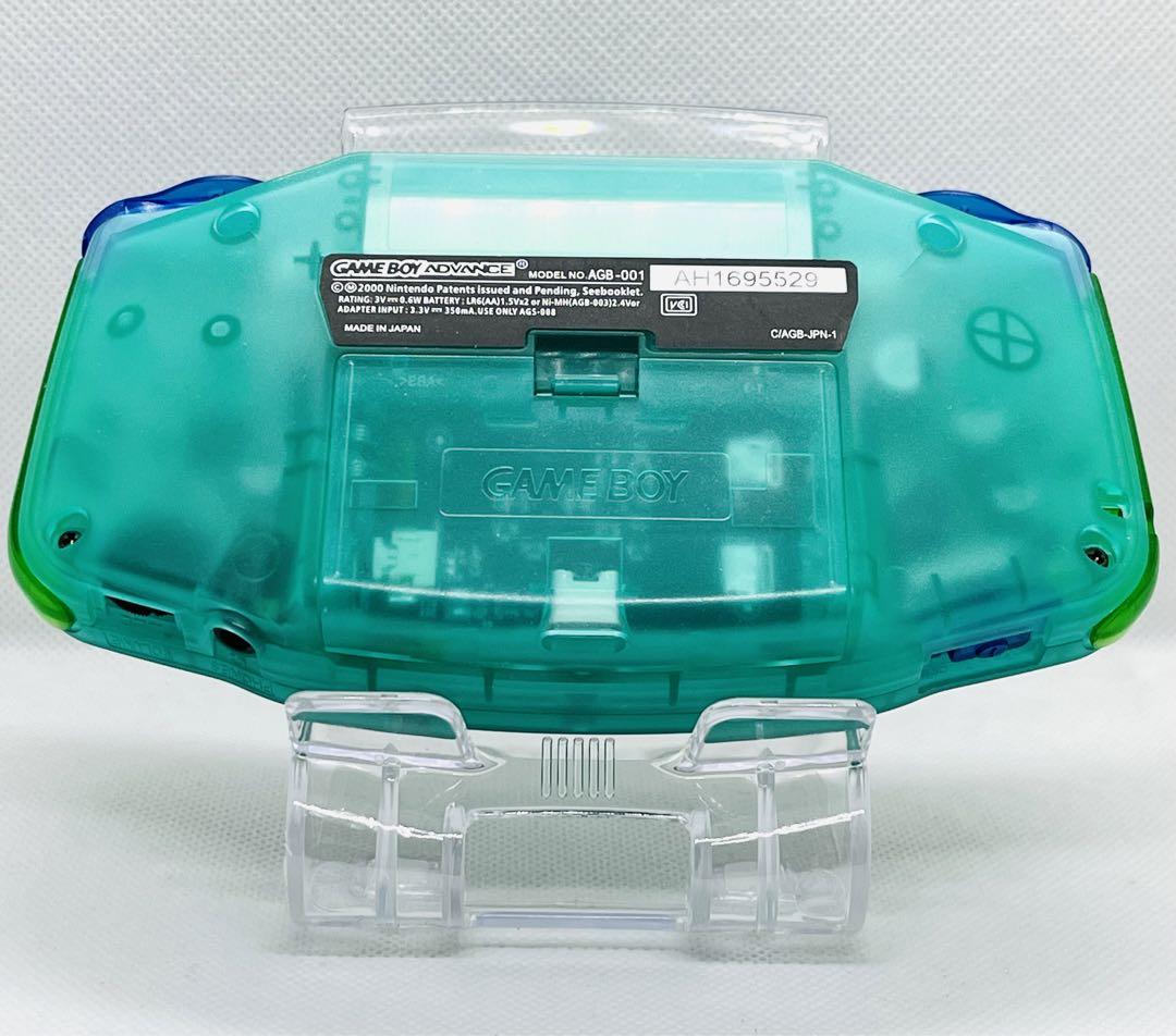 Game Boy Advance IPS LCD V5 Type-C Rechargeable Clear Green