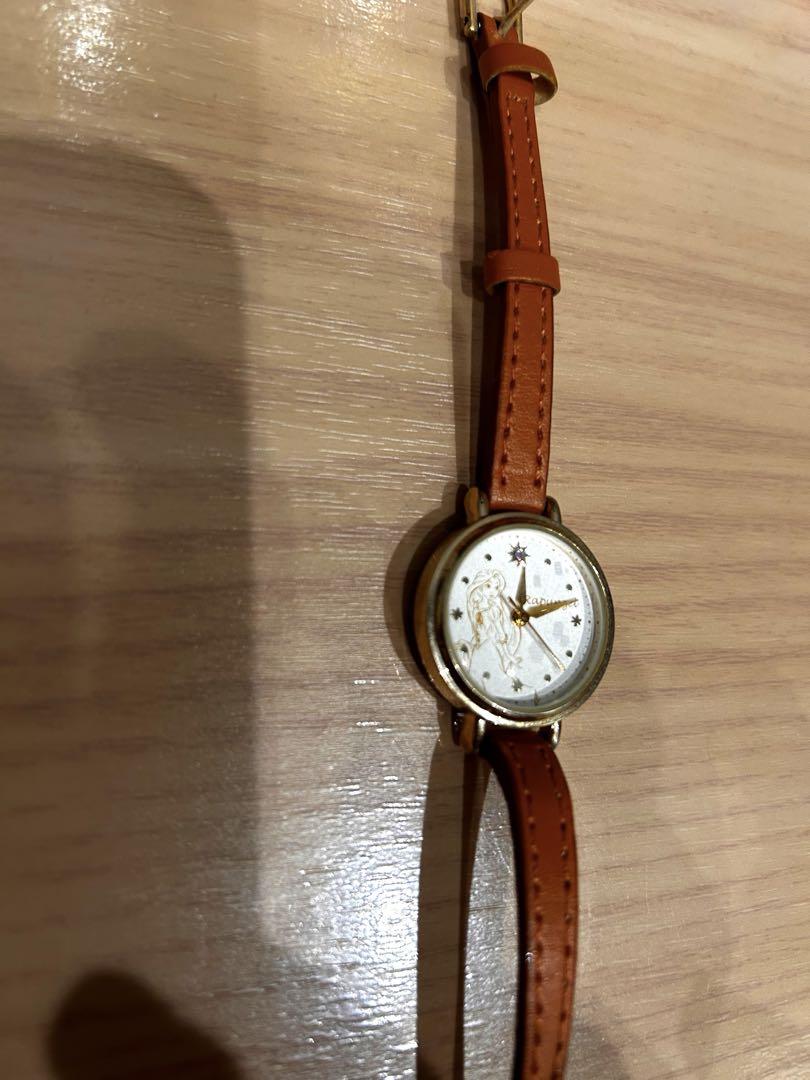 Brown Leather Analog Winding Watch (Disney Rapunzel)
