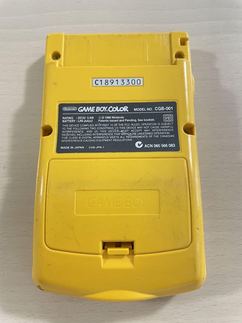 Nintendo Game Boy Color Yellow Body with 11 Games