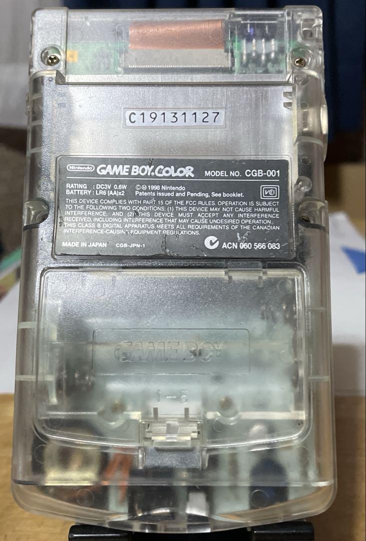 Game Boy Color Clear Body Game Boy Game Boy Color Cartridge