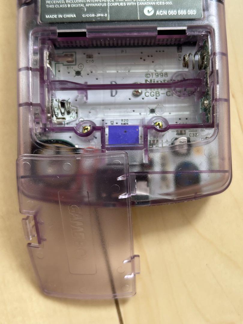 Refurbished Game Boy Color Console in Clear Purple CGB-001