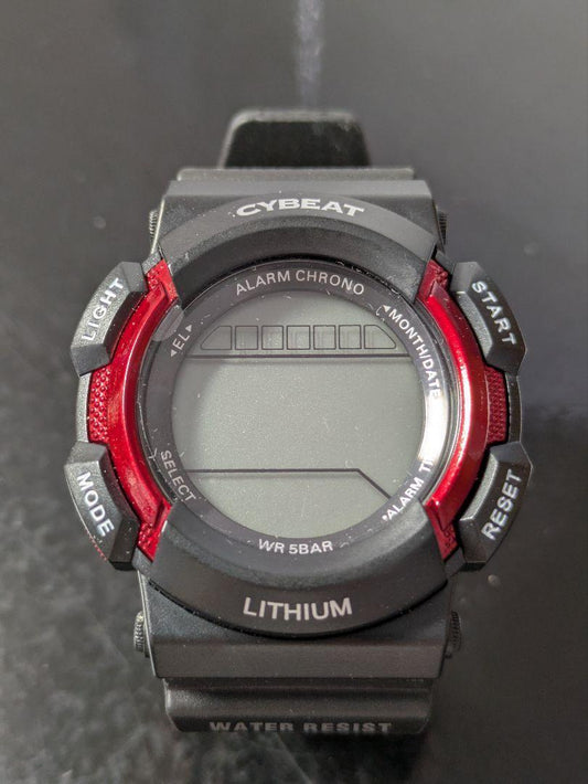 "J-Axis Watch Red Pressure Waterproof EL Light CYBEAT 2 Set"