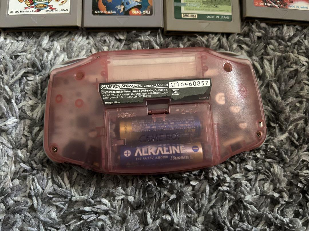 Game Boy Advance Clear Pink Set