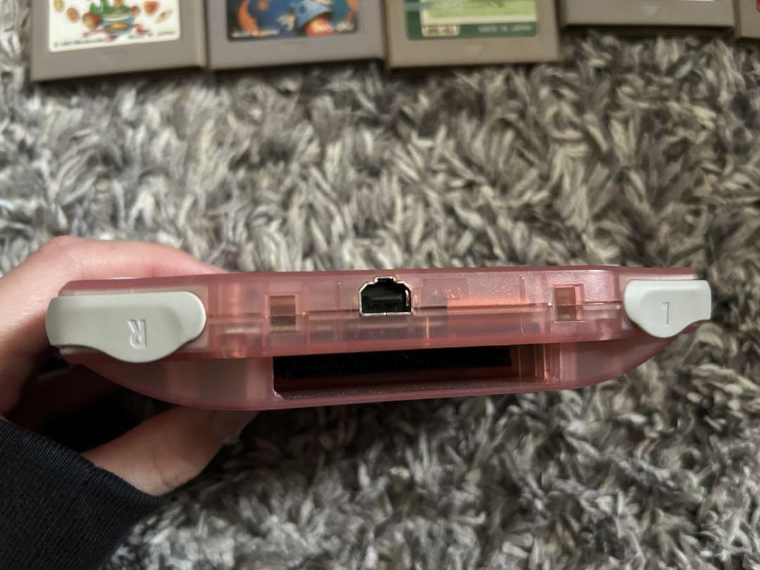 Game Boy Advance Clear Pink Set