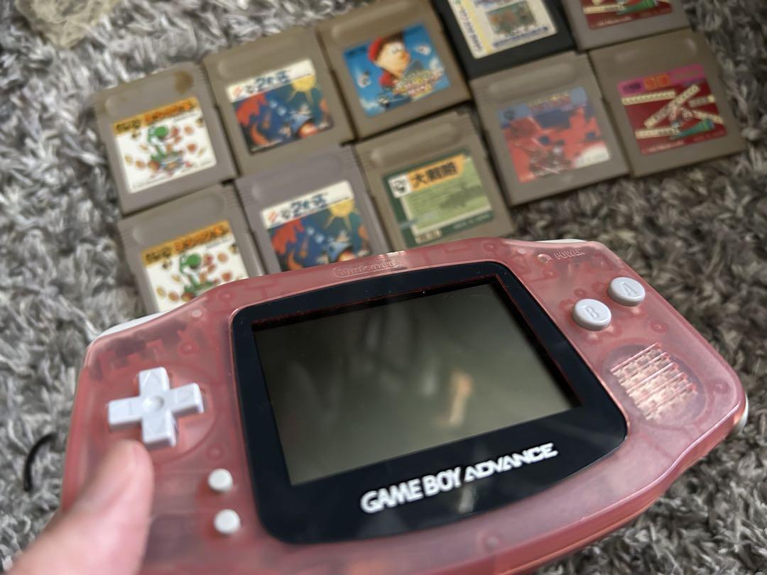 Game Boy Advance Clear Pink Set