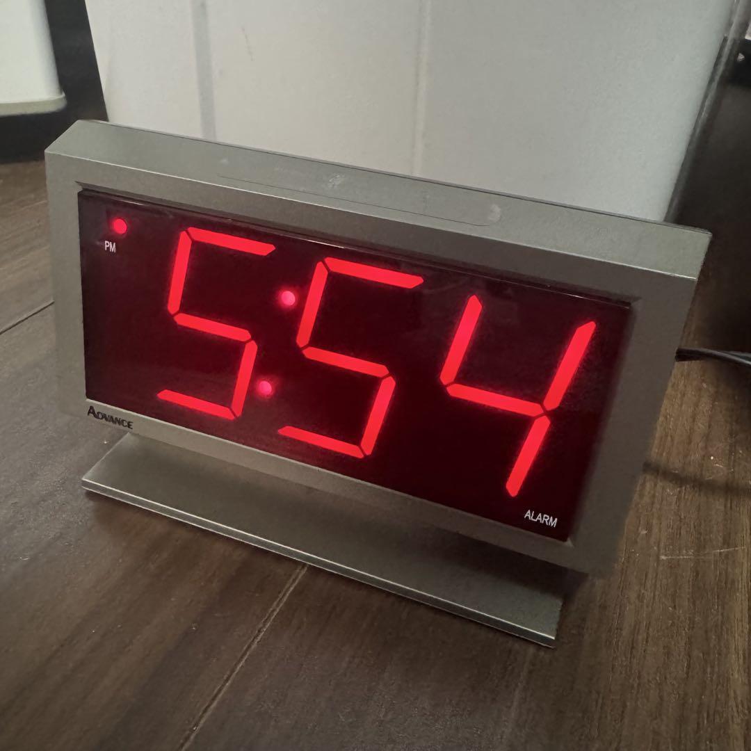 Rare New Digital Desk Clock 110V Compatible