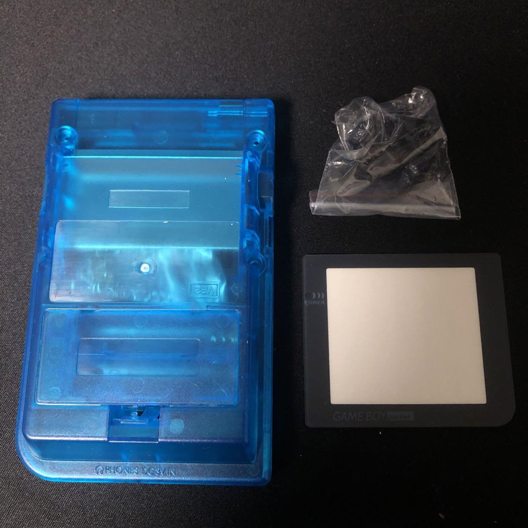 Game Boy Pocket Body Clear Blue Housing Only