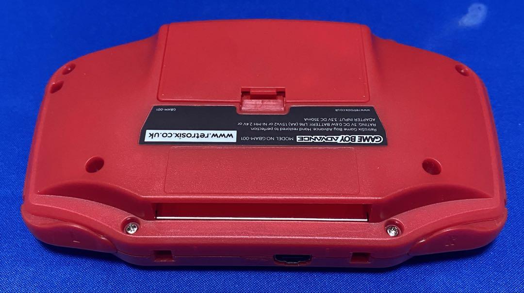 GBA Game Boy Advance Red Custom Console IPS Screen